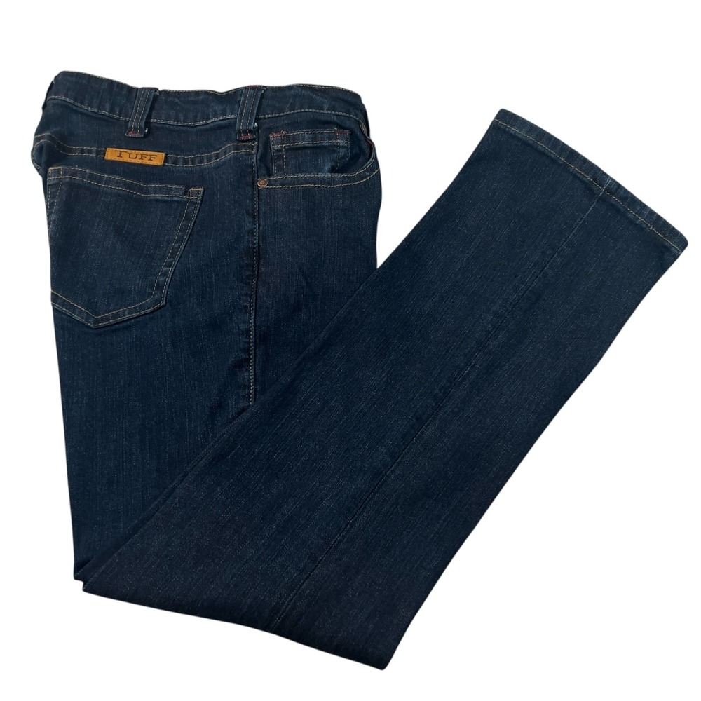 Just Tuff Co. Cowgirl Dark Wash Denim Jean Bootcut 29X31 Hugs Curves Sits @Waist